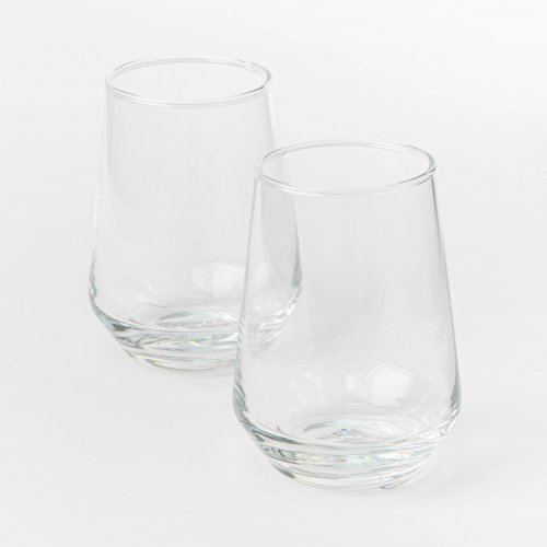 Set x6 vasos de vidrio base c?nica 390ml