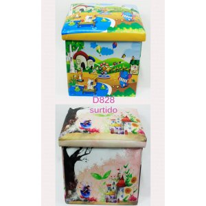 Caja de cuero con diseño infantil surtido